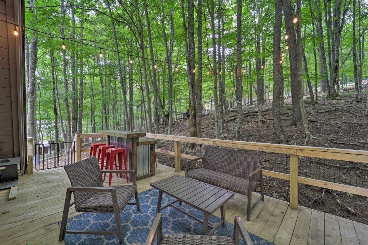 A-Frame Cabin With Hot Tub 1 Mi To Beech Mountain! Buitenkant foto
