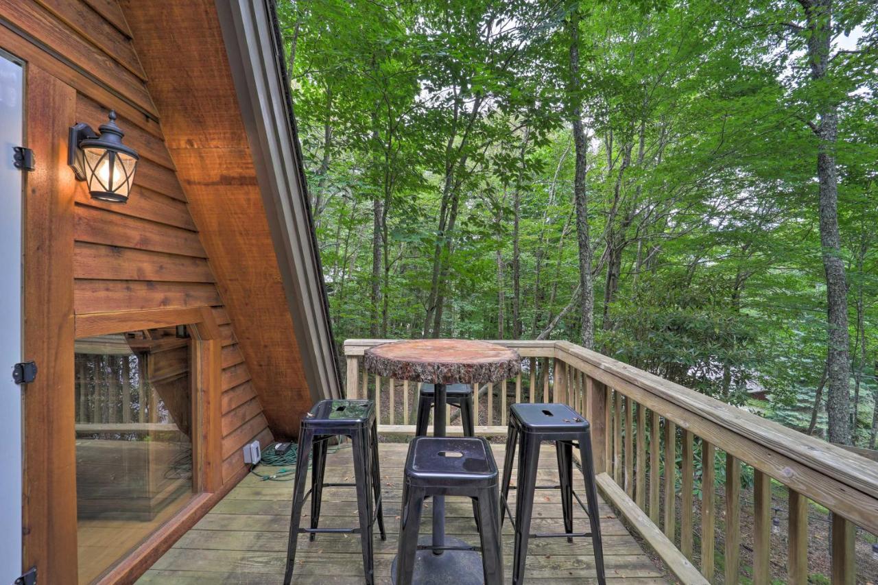 A-Frame Cabin With Hot Tub 1 Mi To Beech Mountain! Buitenkant foto