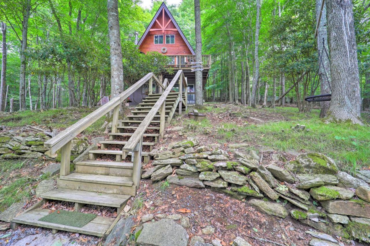 A-Frame Cabin With Hot Tub 1 Mi To Beech Mountain! Buitenkant foto