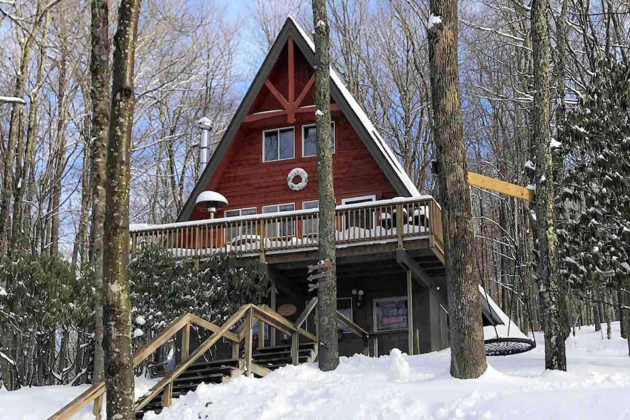 A-Frame Cabin With Hot Tub 1 Mi To Beech Mountain! Buitenkant foto