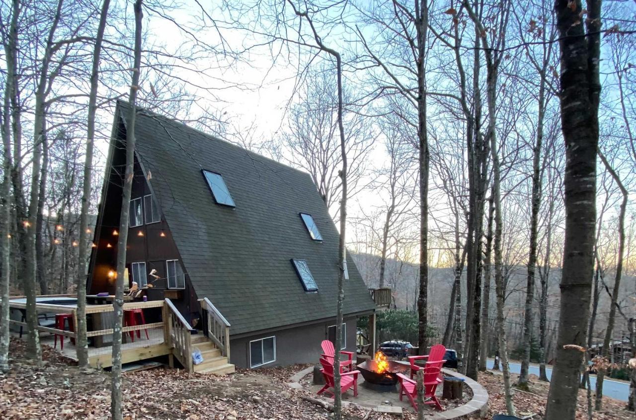 A-Frame Cabin With Hot Tub 1 Mi To Beech Mountain! Buitenkant foto