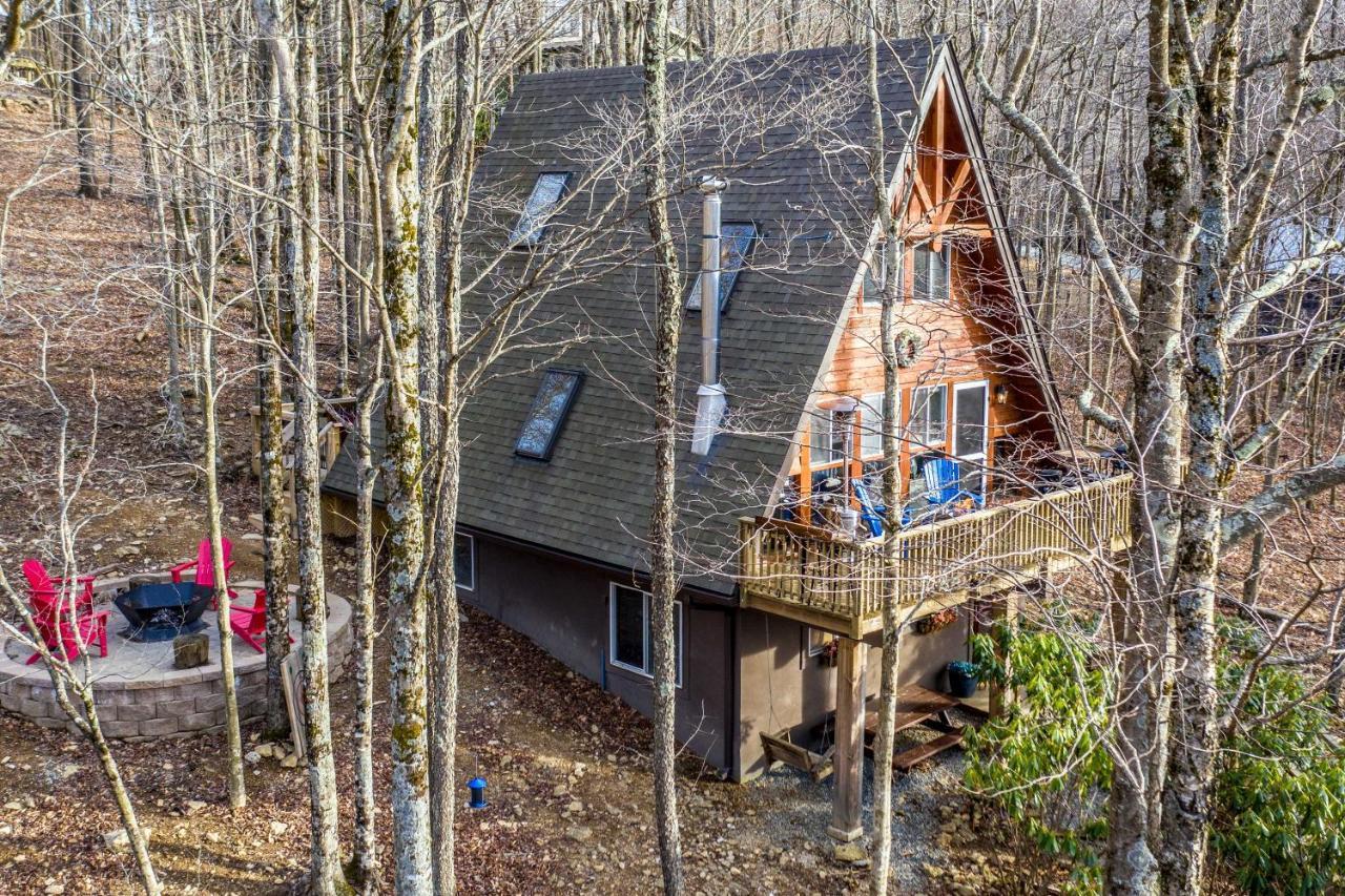 A-Frame Cabin With Hot Tub 1 Mi To Beech Mountain! Buitenkant foto