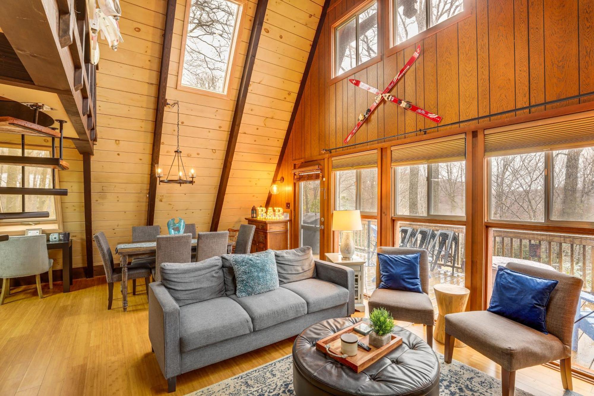 A-Frame Cabin With Hot Tub 1 Mi To Beech Mountain! Buitenkant foto